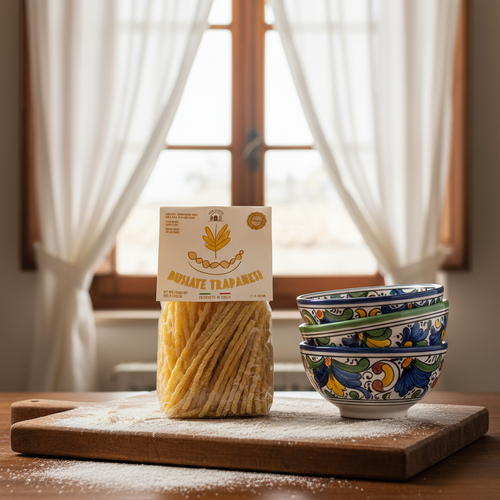 Busiate Trapanesi – Sicilian Bowls Kitchen Scene