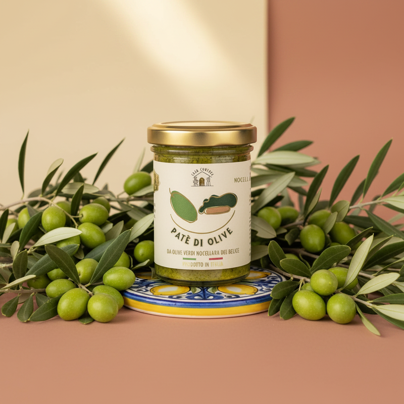PATÉ DI OLIVE DA OLIVE VERDI NOCELLARA DEL BELICE
